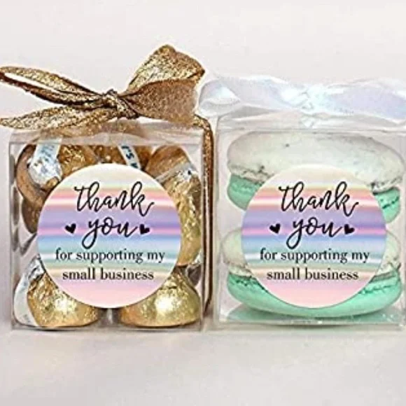 LAST SET! 100 HOLOGRAPHIC SILVER stickers 1.5 inch - Picture 3 of 5